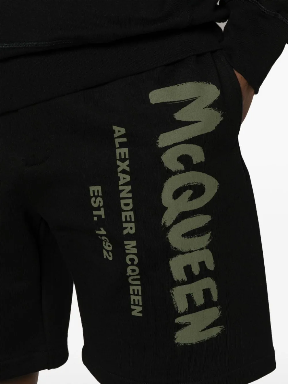 ALEXANDER MCQUEEN GRAFFITI PRT SHORTS