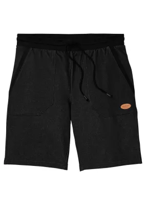 Bermudas de chándal con aspecto vaquero Negro