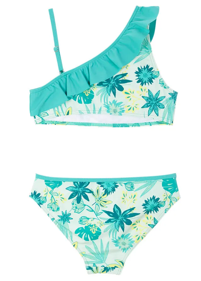 Bikini para niñas (2 piezas) Verde estampado