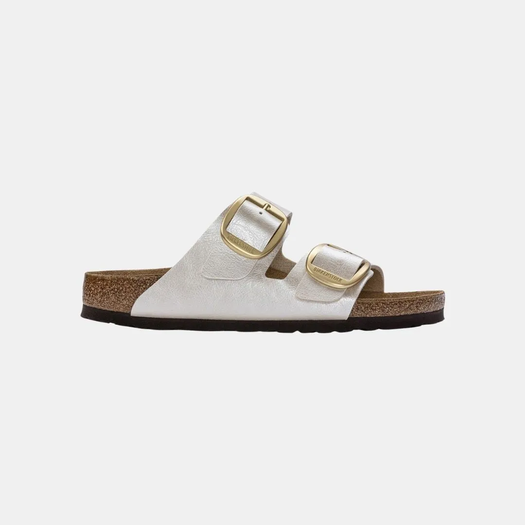 Birkenstock Arizona Big Buckle Birko Flor Women's Graceful Pearl White