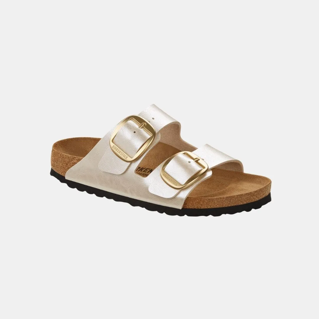 Birkenstock Arizona Big Buckle Birko Flor Women's Graceful Pearl White