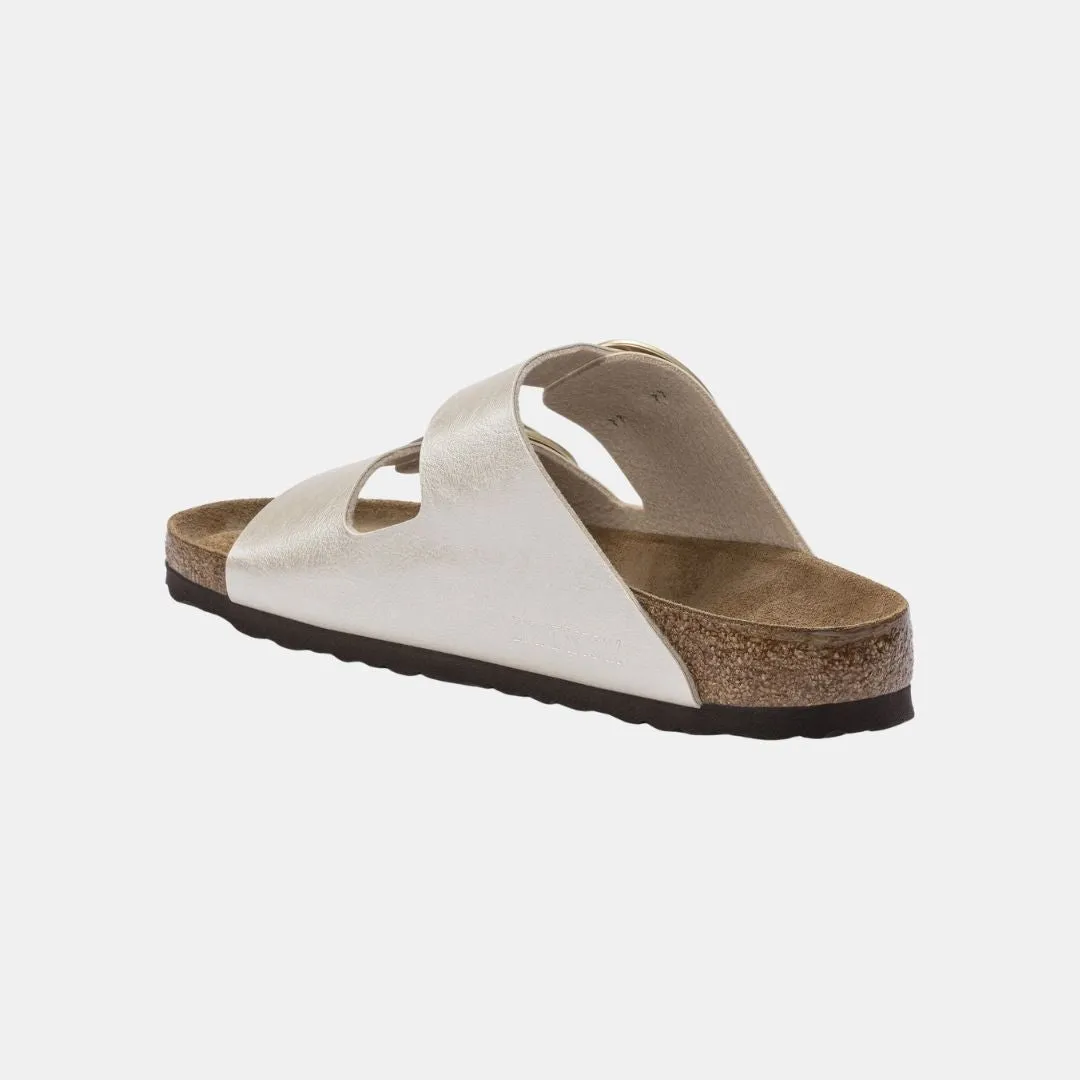 Birkenstock Arizona Big Buckle Birko Flor Women's Graceful Pearl White