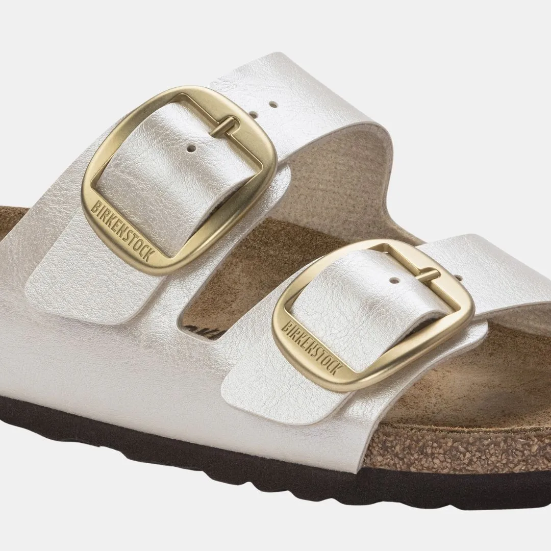 Birkenstock Arizona Big Buckle Birko Flor Women's Graceful Pearl White