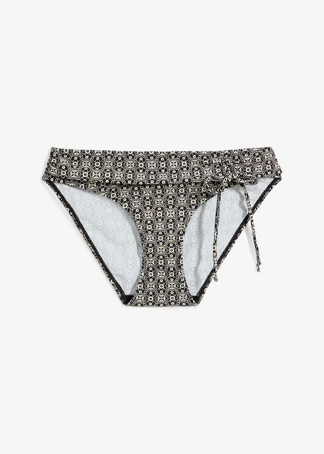 Braga de bikini Beige-negro