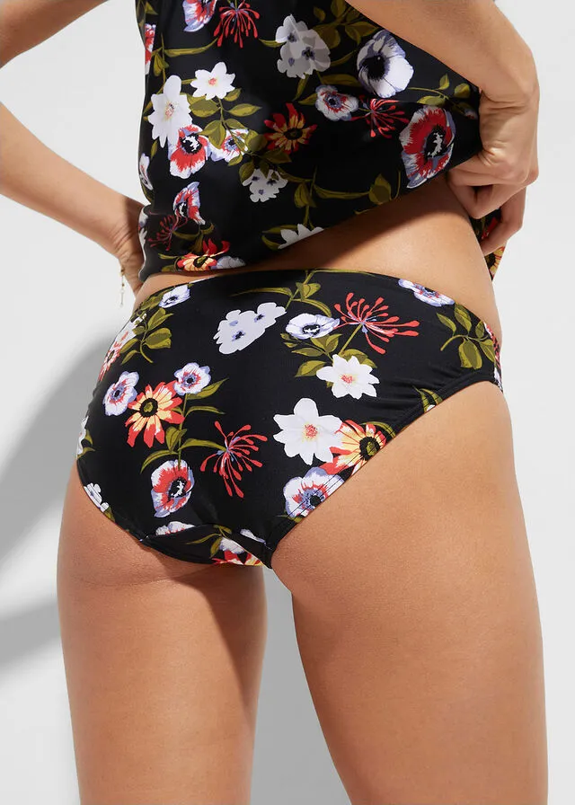 Braguita de bikini Negro estampado