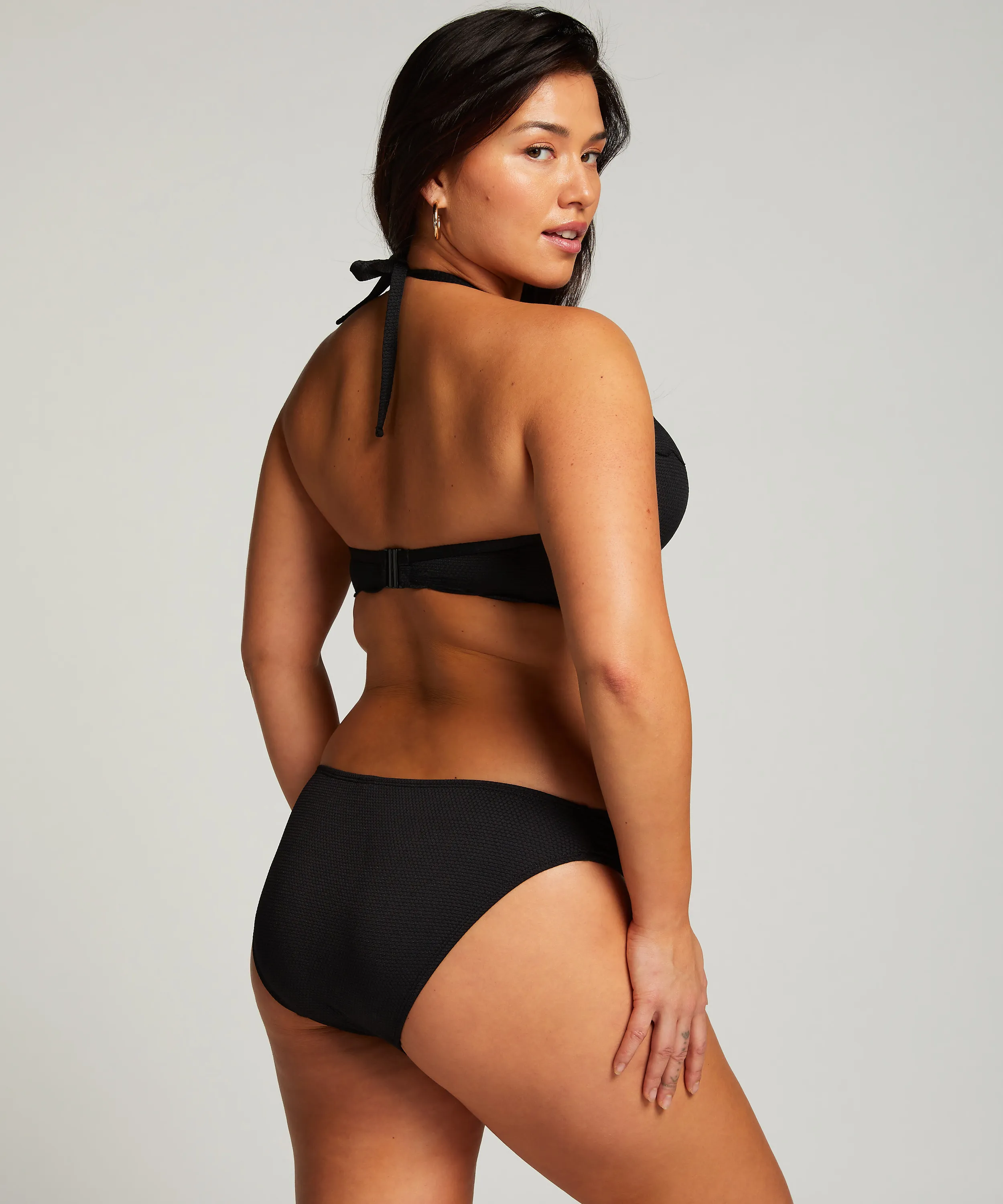 Braguita de Bikini Rio Scallop - Negro