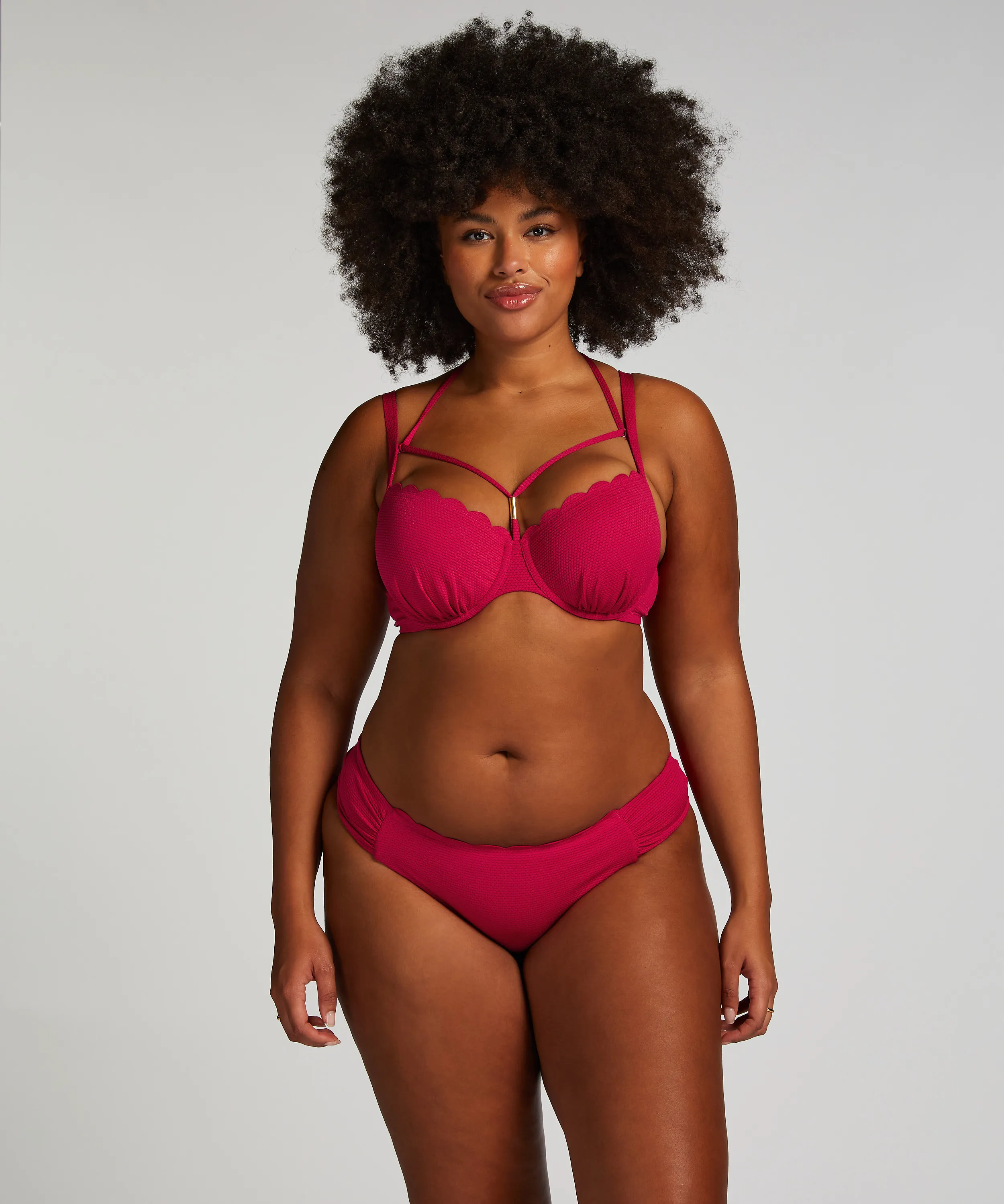 Braguita de Bikini Rio Scallop - Rosa