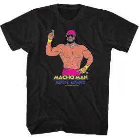 Camiseta ilustrada de Macho Man Randy Savage