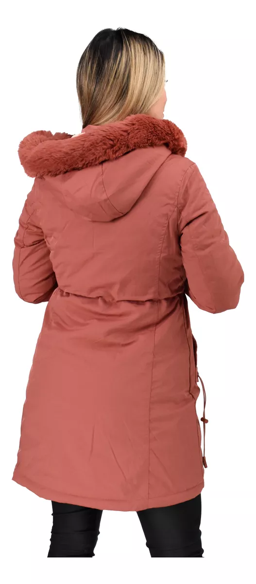 Campera Parka Mujer Reversible Impermeable Importada Yd 8131