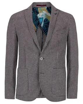 Fargo houndstooth blazer - red / multi