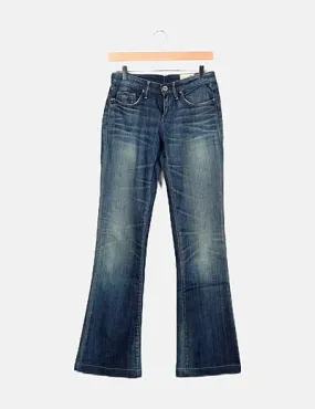 G-Star Raw Jeans denim azul efecto desgastado boot cut