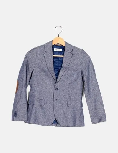 H&M Blazer azul básica