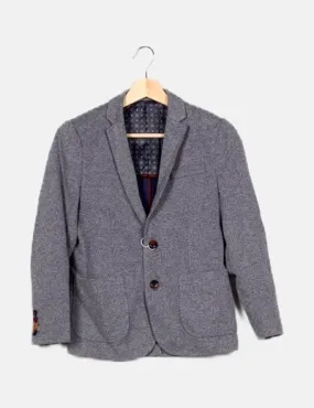 Jack & Jones Blazer azul marino jasdeado