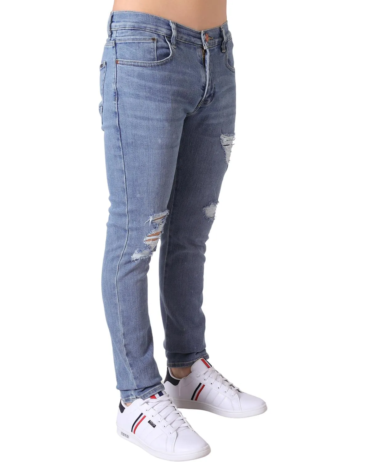 Jeans Hombre Moda Slim Azul Oggi 59104813