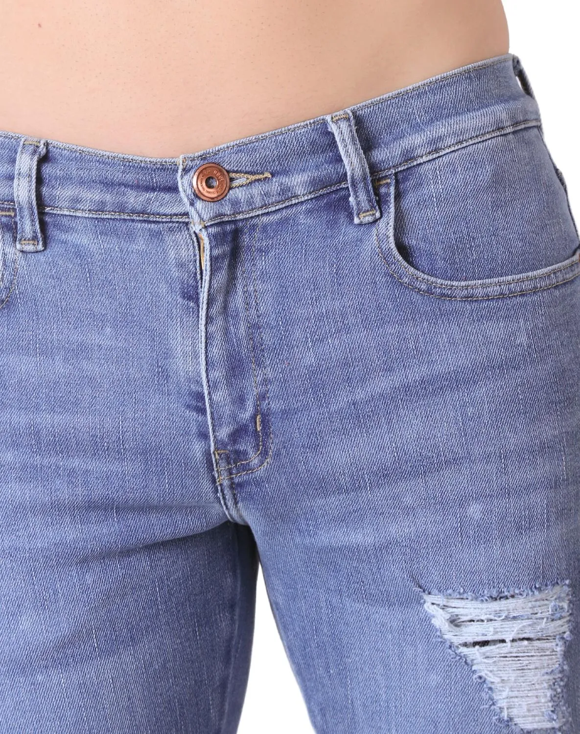 Jeans Hombre Moda Slim Azul Oggi 59104813