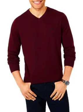 jersey nautica basic v granate hombre