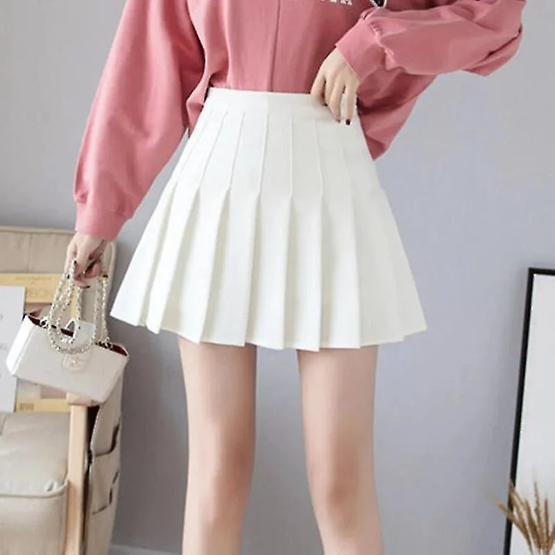 Korean Skirt Shorts Women High Waist Sexy Mini Skirts For Ladies Pleated Kawaii Skirt Female