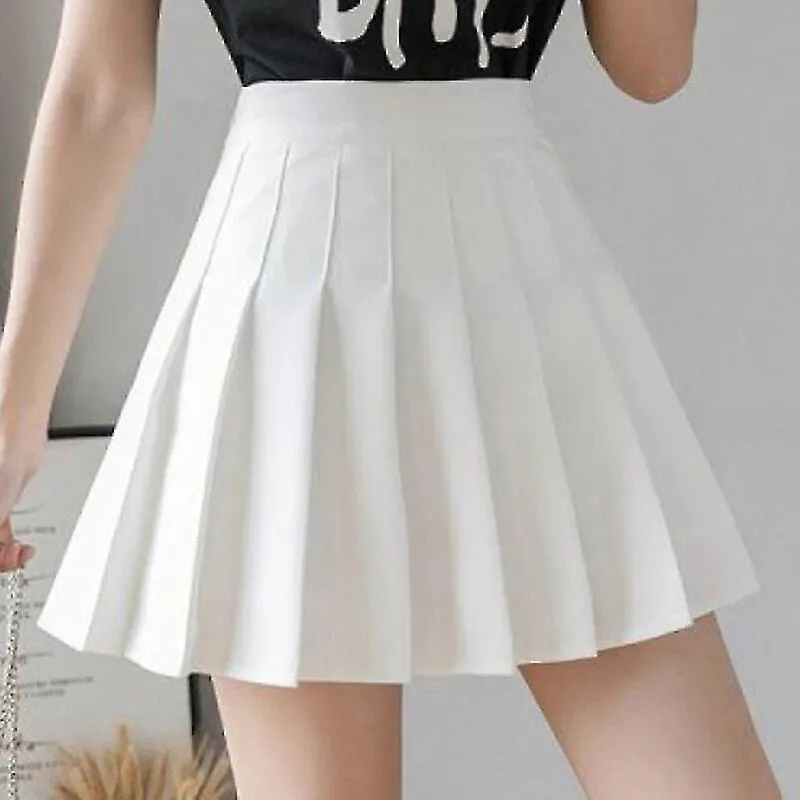 Korean Skirt Shorts Women High Waist Sexy Mini Skirts For Ladies Pleated Kawaii Skirt Female