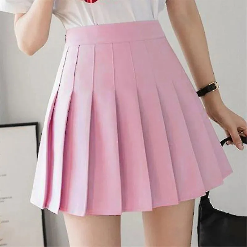 Korean Skirt Shorts Women High Waist Sexy Mini Skirts For Ladies Pleated Kawaii Skirt Female