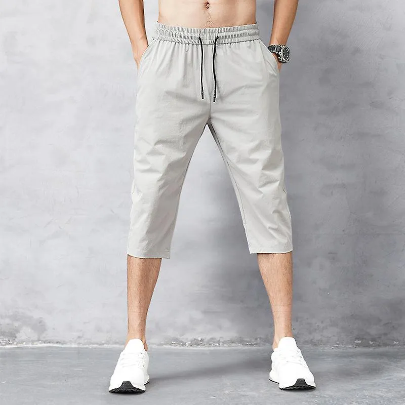 Male Bermuda Board Quick Drying Beach Black Men's Long Shorts Men's Shorts Summer Breeches 2022 Thin Nylon 3/4 Length Tr