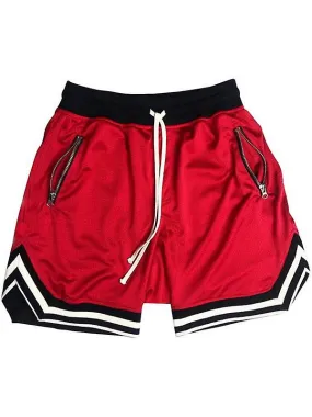 Men's Mesh Sports Track Shorts Summer Basketball Fitness Running Breathable Short Pants Loose Muscle Training Bermuda Mascul