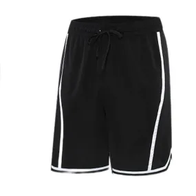 Men's Sweatpants, Summer Loose Casual Breathable Training Basketball Running Fitness Shorts, Black (XL)