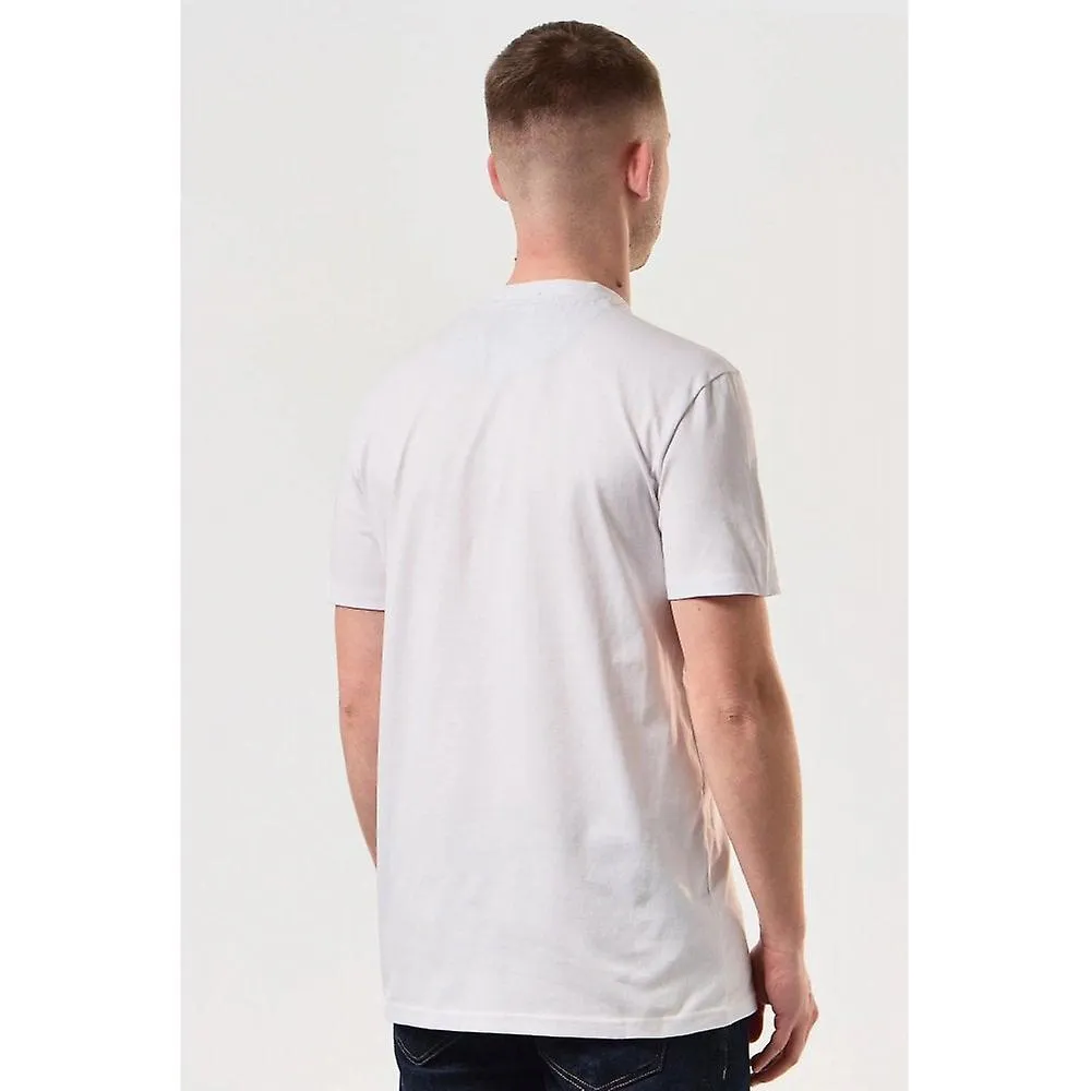 Men's Weekend Offender 2416 Gorman House Check Square Pocket Half Sleeve T-shirt - White