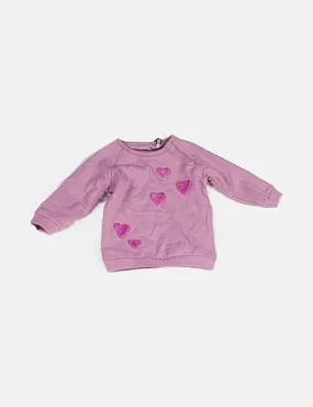 Name it Sudadera rosa corazones