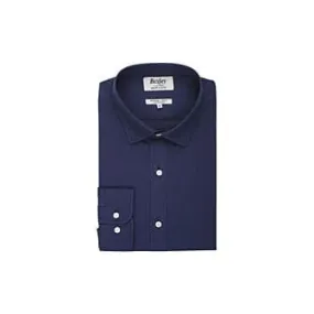 Navy cotton linen shirt - SILBERT