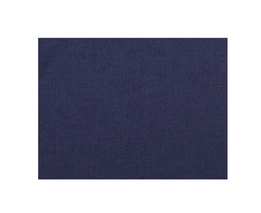 Navy cotton linen shirt - SILBERT