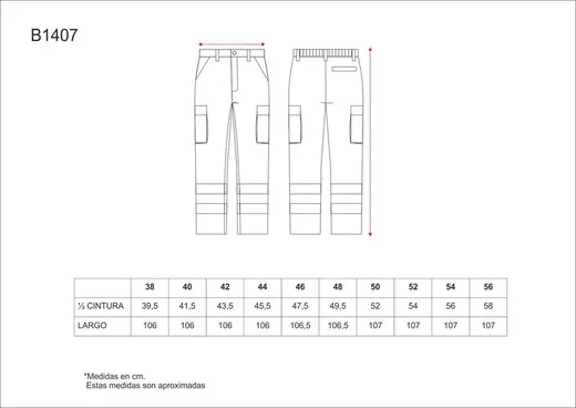 Pantalón con cintura elástica, multibolsillos Gris