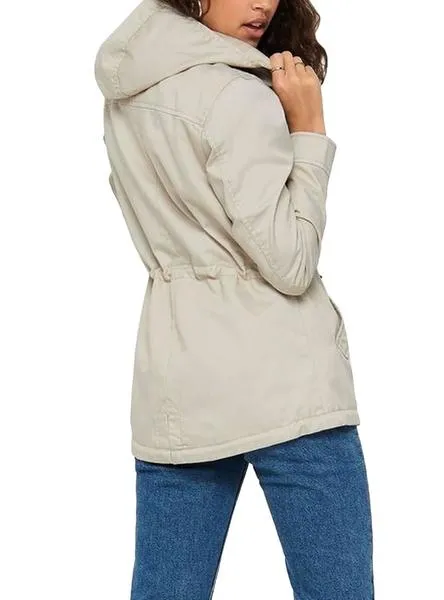 parka only new lorca spring beige para mujer