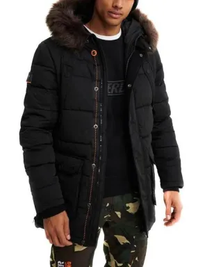 parka superdry chinook negra hombre