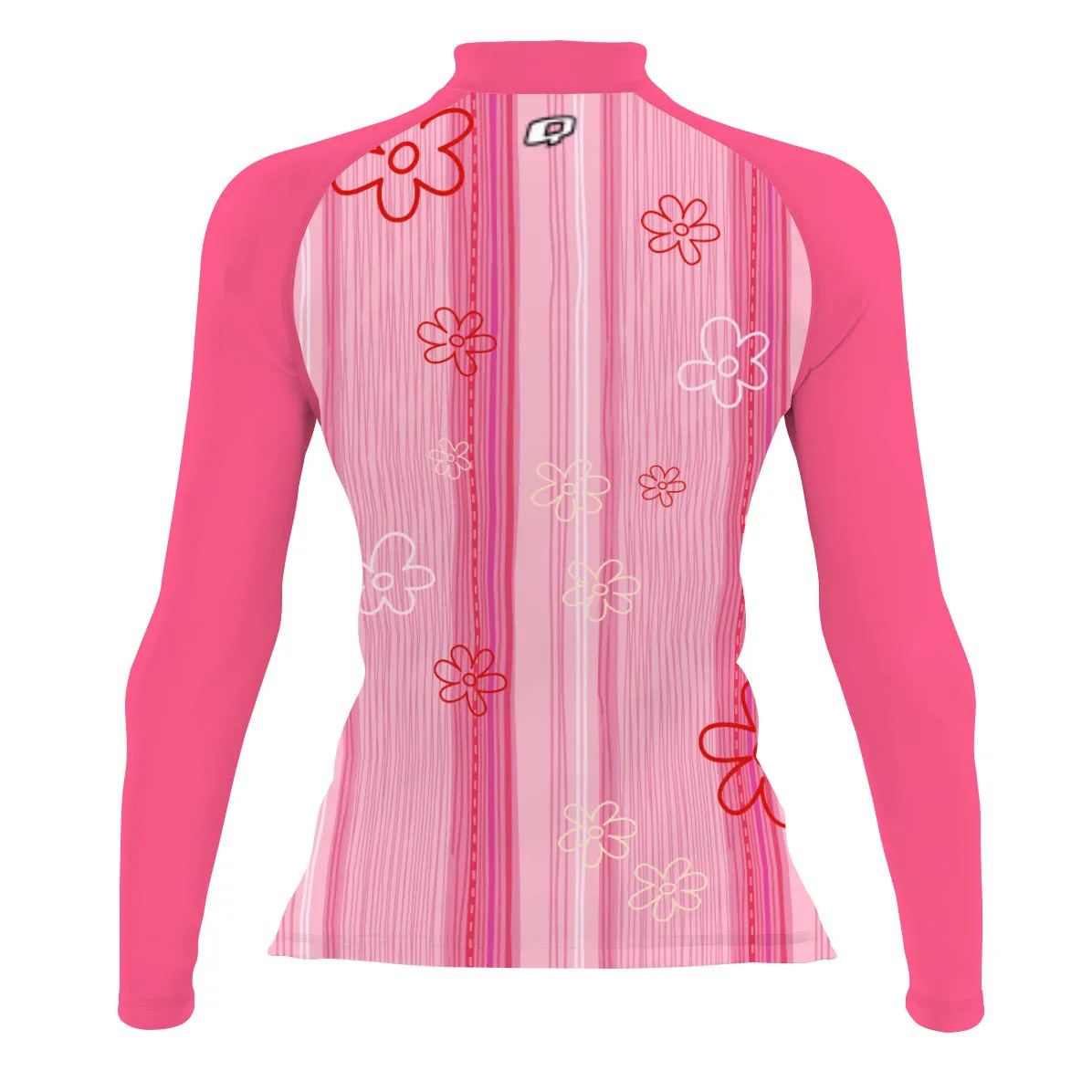 Pink Stripes - Women's Surf UPF50+ Long Sleeve Rash Guard