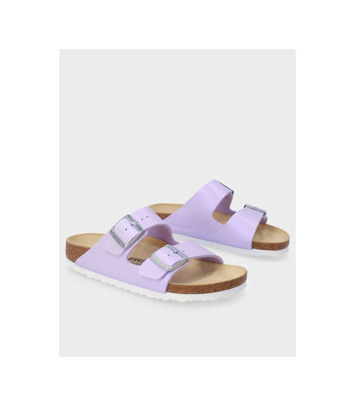 SANDALIA PLANA BIRKENSTOCK ARIZONA BF SHINY LIZARD PURPLE FOG