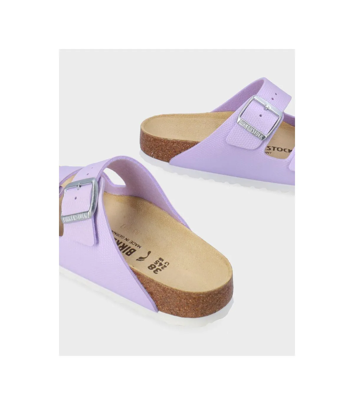 SANDALIA PLANA BIRKENSTOCK ARIZONA BF SHINY LIZARD PURPLE FOG