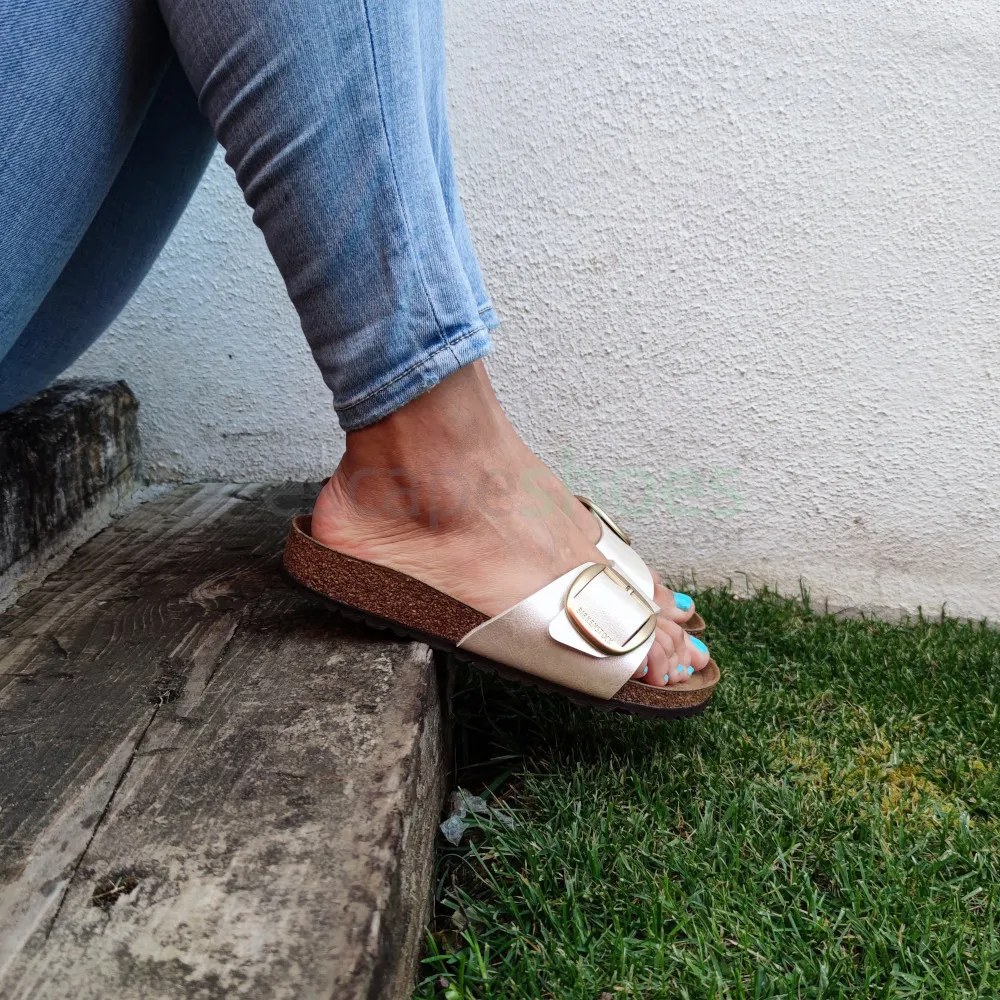 Sandalias BIRKENSTOCK Madrid Big Buckle Bf Gracefull Pearl White