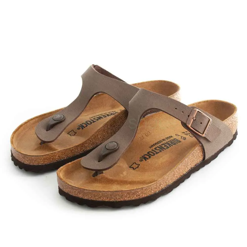 Sandálias BIRKENSTOCK 043751 Gizeh Nubuck Mocca