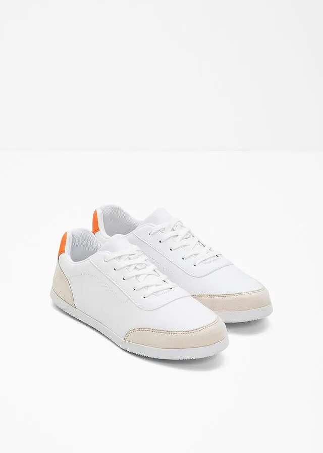 Sneakers bajos Blanco-gris guijarro-naranja claro