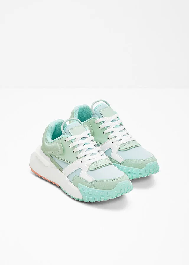 Sneakers bajos menta