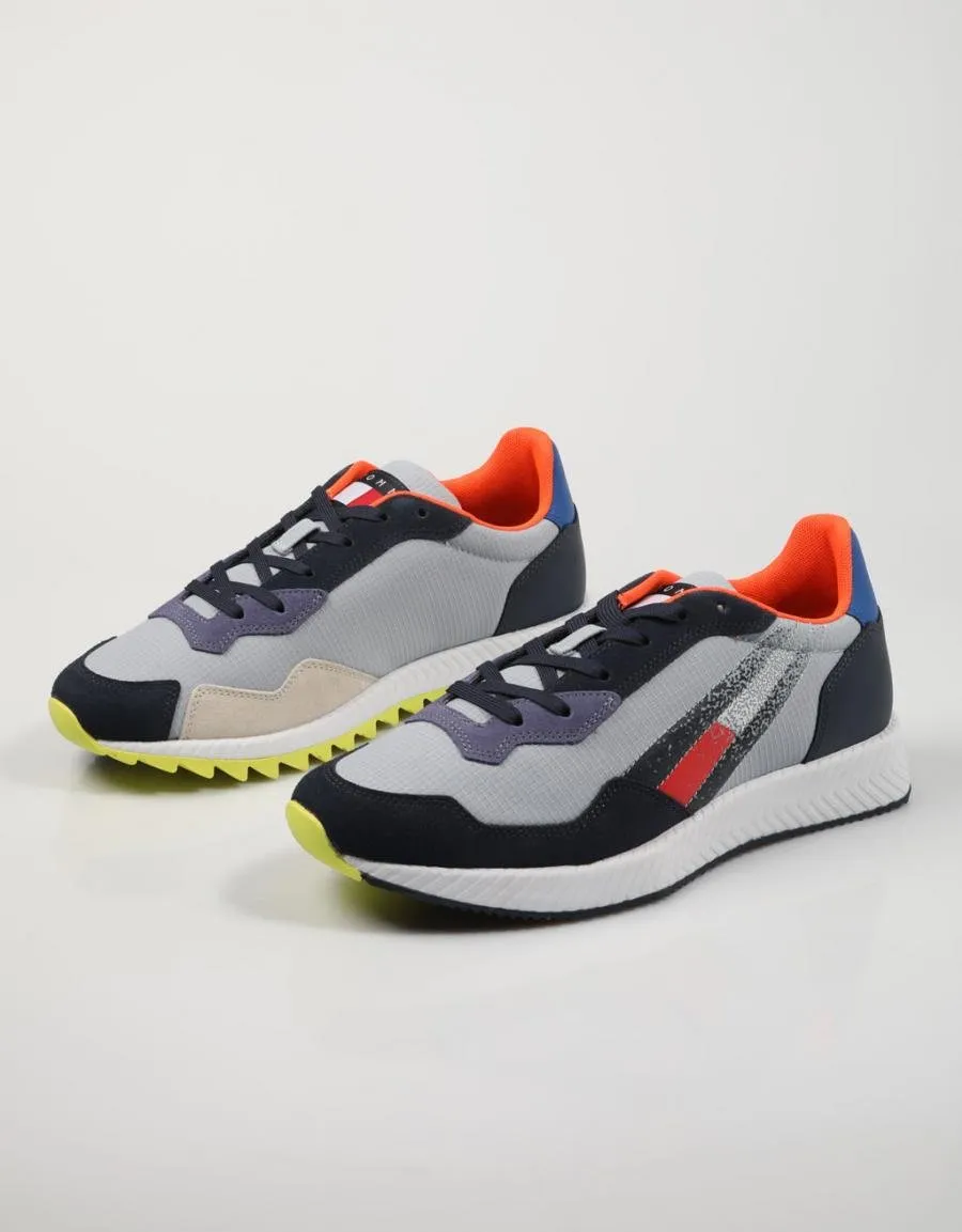  sneakers TOMMY HILFIGER Track Cleat Mix Runner en Multi colour 77534