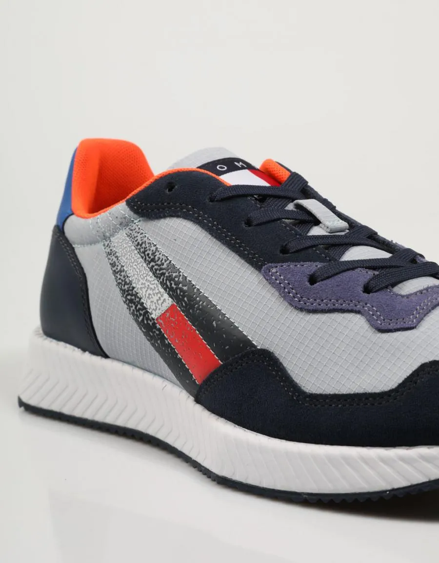  sneakers TOMMY HILFIGER Track Cleat Mix Runner en Multi colour 77534