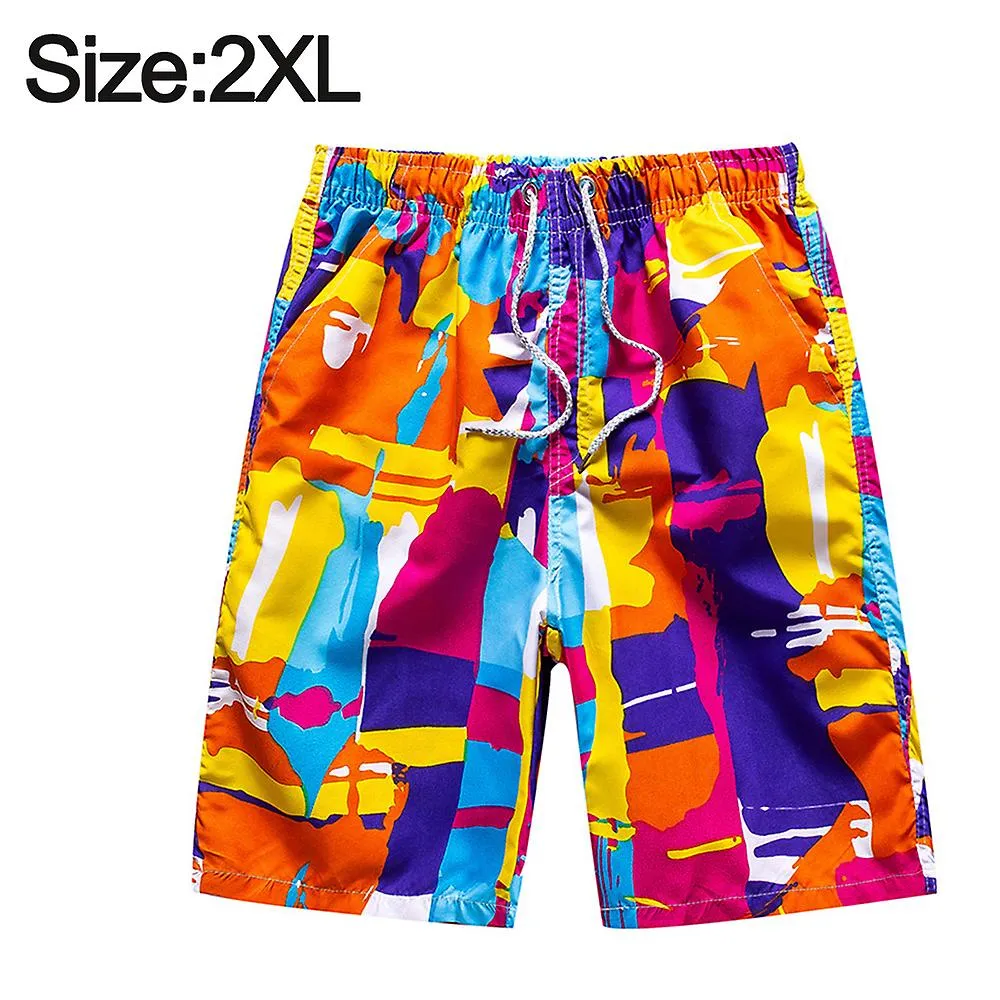 Summer beach pants Men's quick-drying casual five-point shorts Men's loose large swimming pants