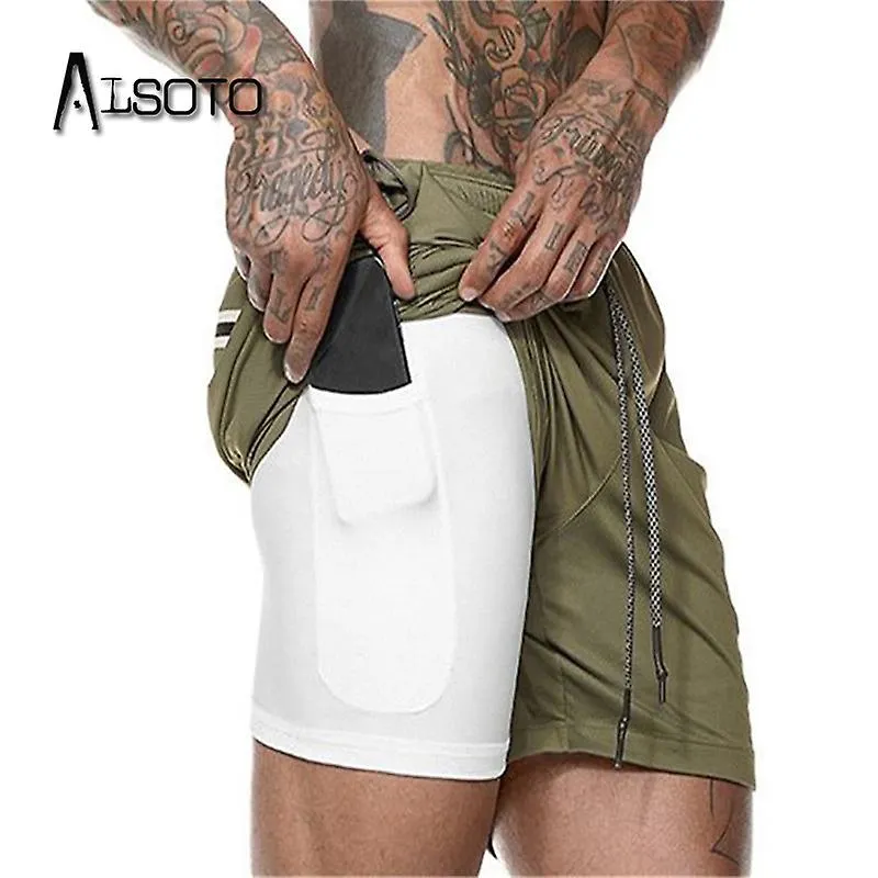 Summer Swimming Shorts For Men Pocket Quick Dry Swimwear Swimsuit Swim Trunks Bathing Briefs Beach Running Gym Wear Surf Boxer