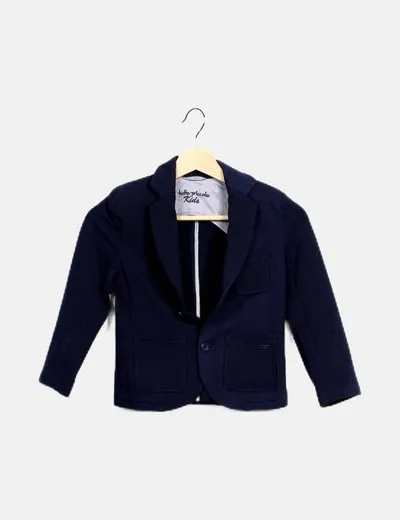 Tutto Piccolo Blazer básica azul marina