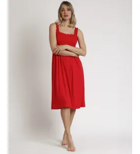 Vestido Tirantes Dolly rojo