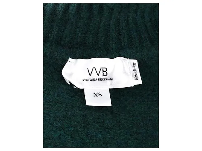 Victoria Beckham VVB Dégradé Jersey de punto con cuello alto en mezcla de acrílico multicolor Impresión de pitón 