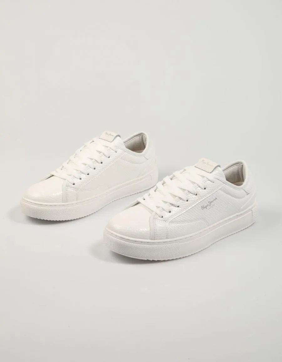  zapatillas PEPE JEANS Adams Snaky Pls31539 en Blanco 83123