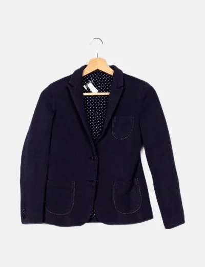 Zara Blazer azul básica