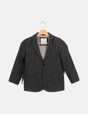 Zara Blazer gris jaspeada